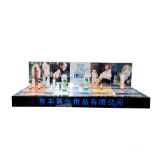 high quality custom cosmetic prdoucts store used acrylic cosmetic display counter stand